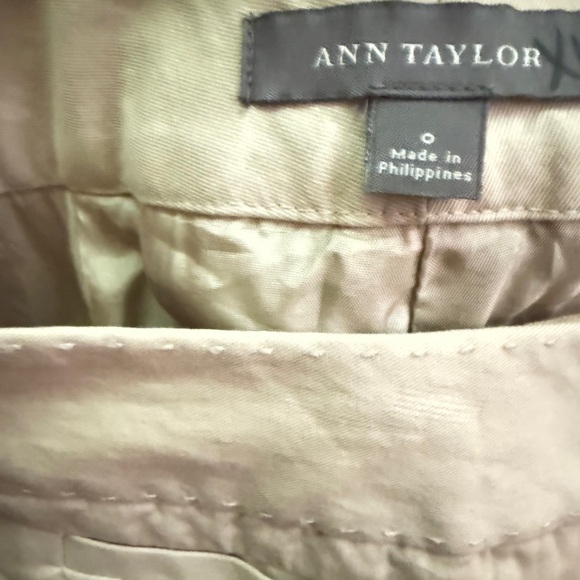 Ann Taylor Tan Straight Leg Pants - Picture 5 of 9